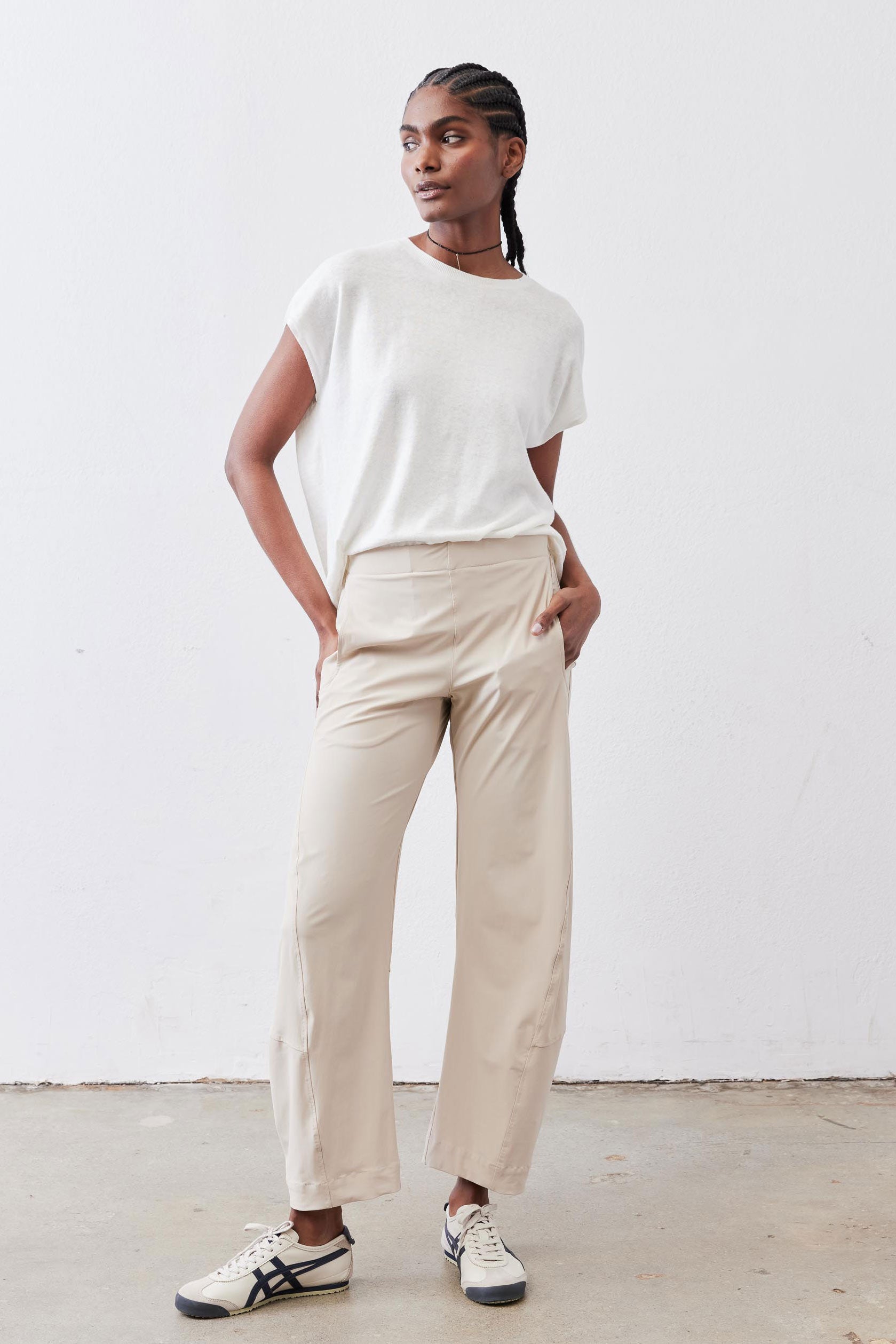 The Petite On The Loose Work Pants | Plume Beige The Petite On The Loose Work Pants | Plume Beige