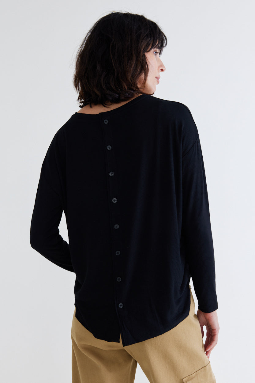 Essential Top With Buttons in the Back
