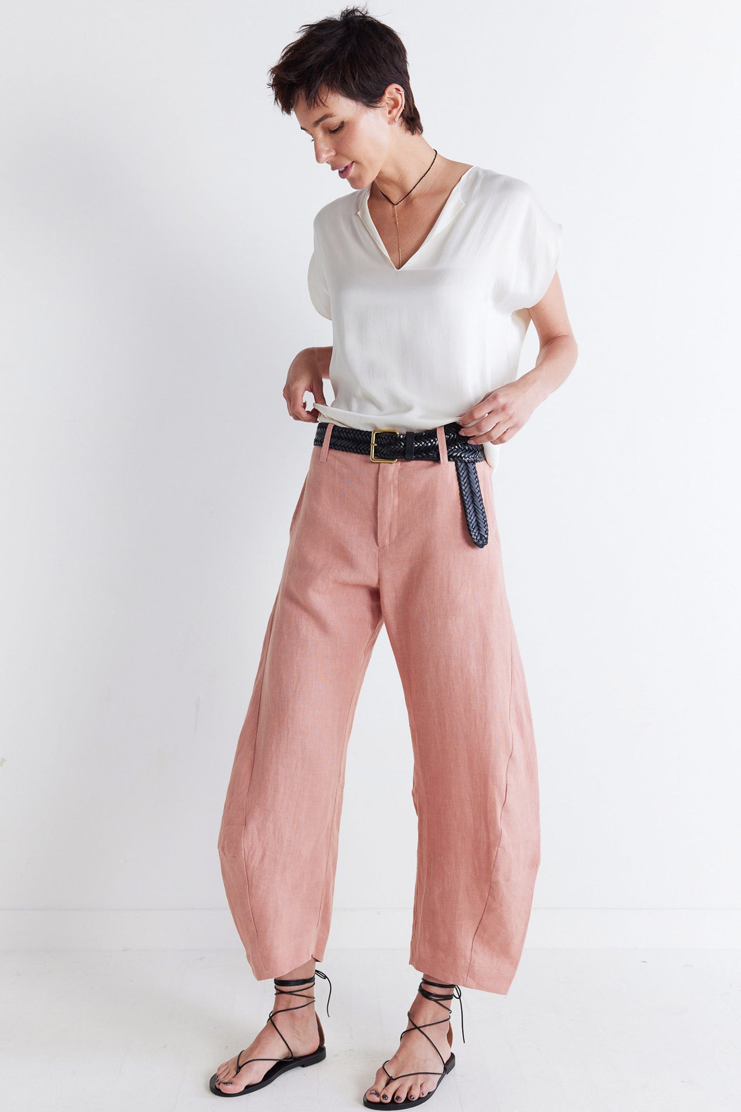 The Uptown Loose Linen Pants