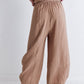 Not Your Average Wide Leg Light Poplin Pants