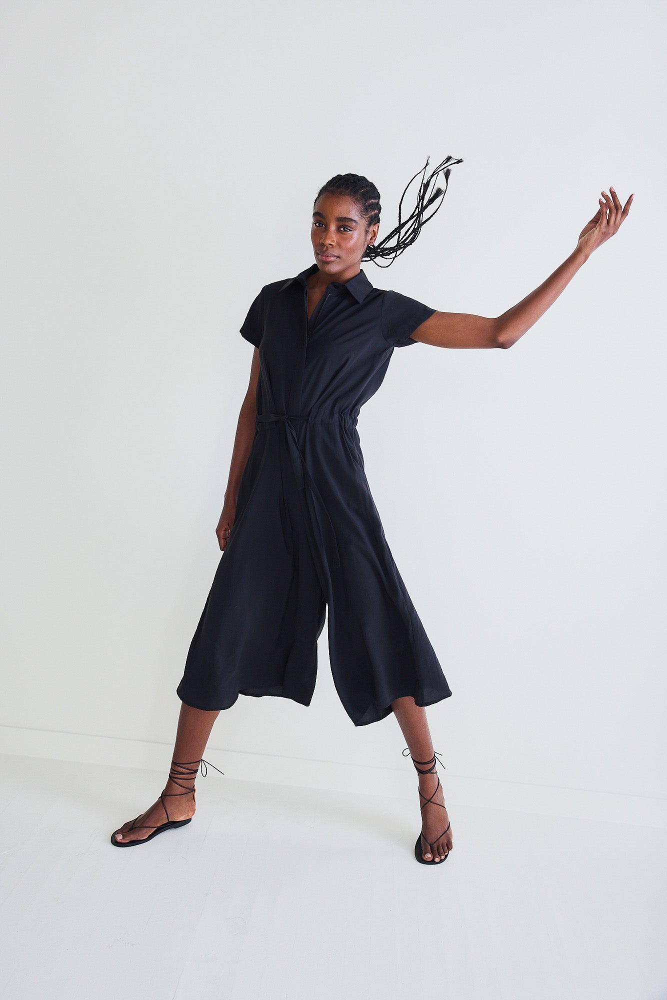 Comfort Zone Cropped Jumpsuit
