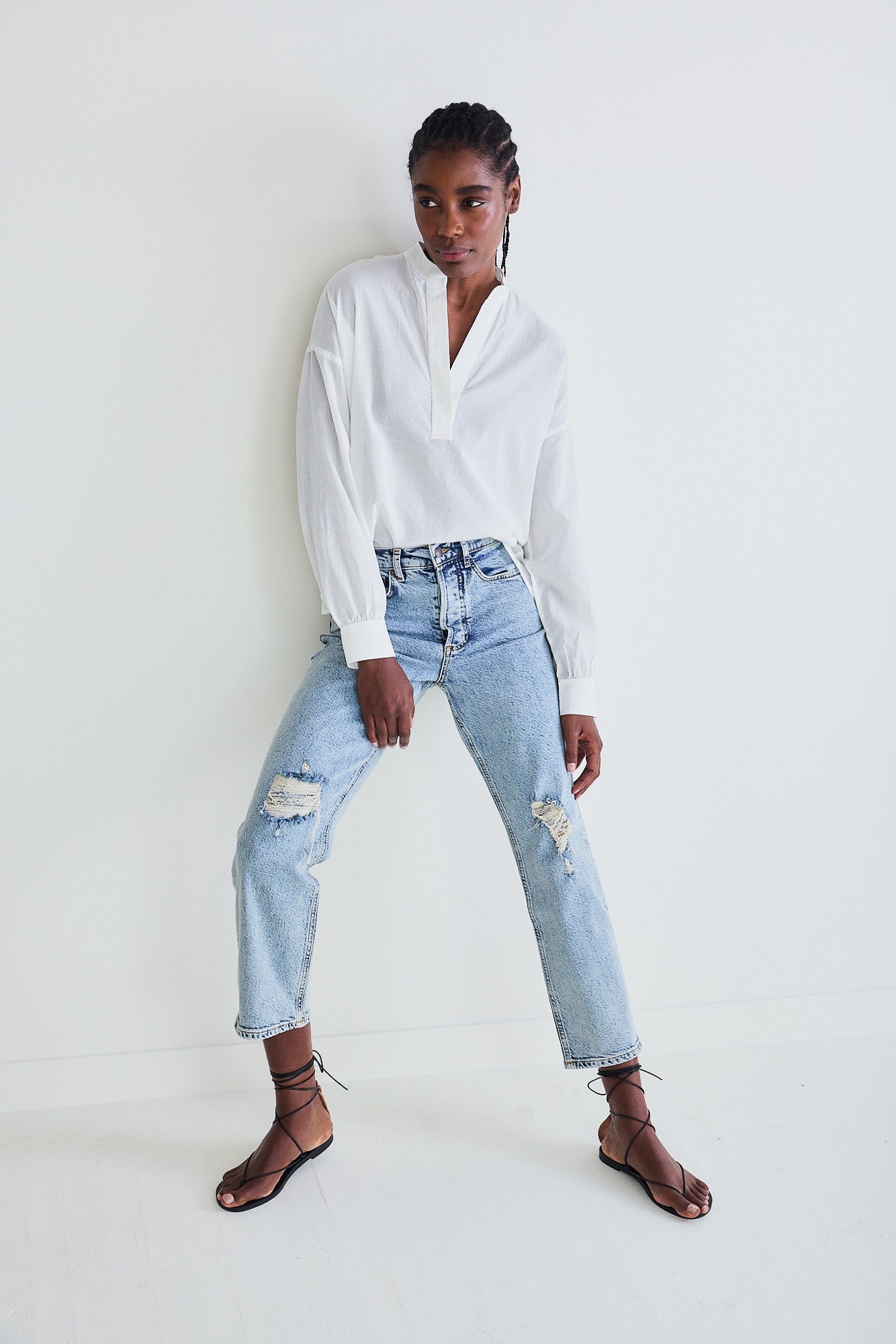 The 90s Loose Fit Denim Pants