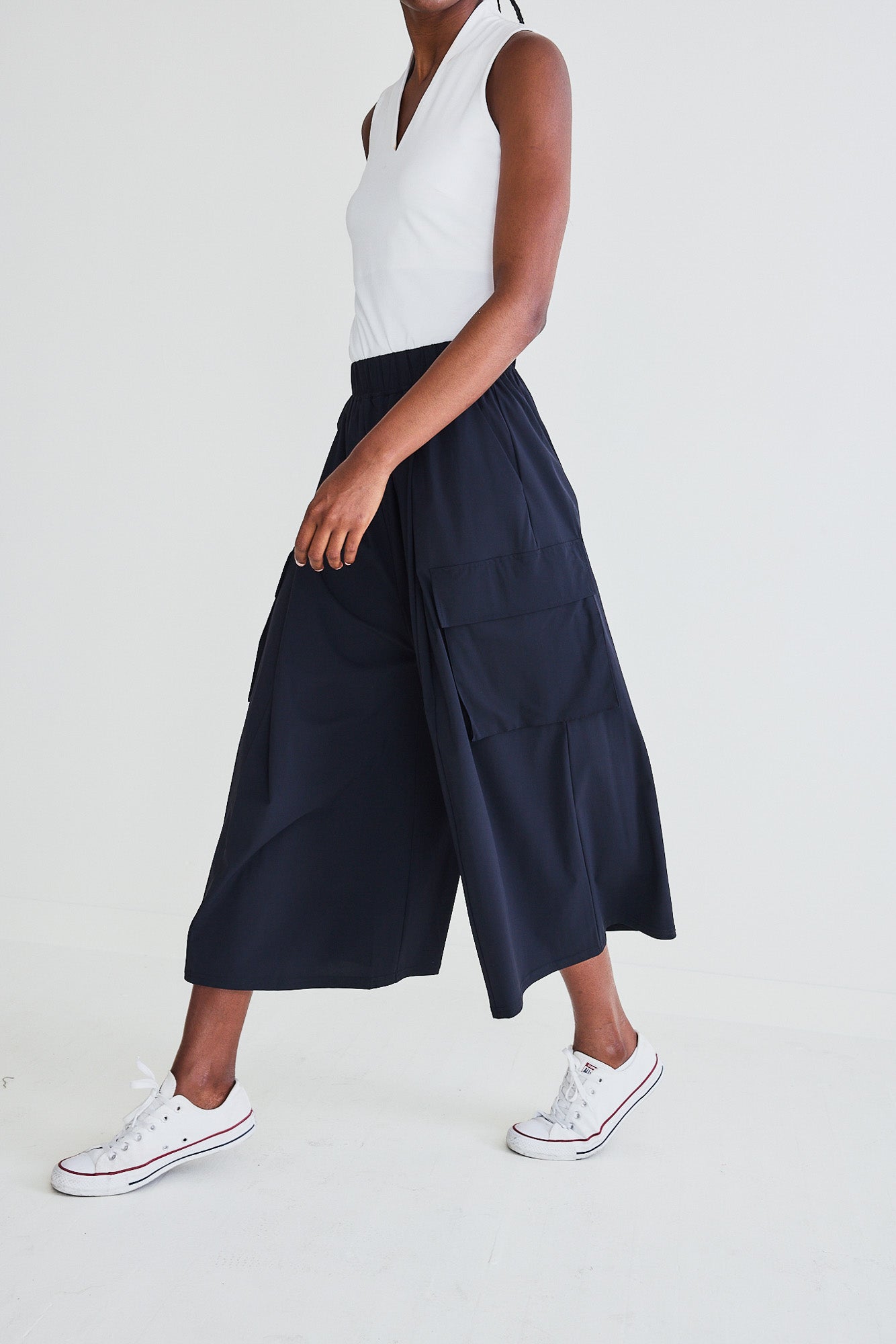 Triple Cloths Skirt Pants