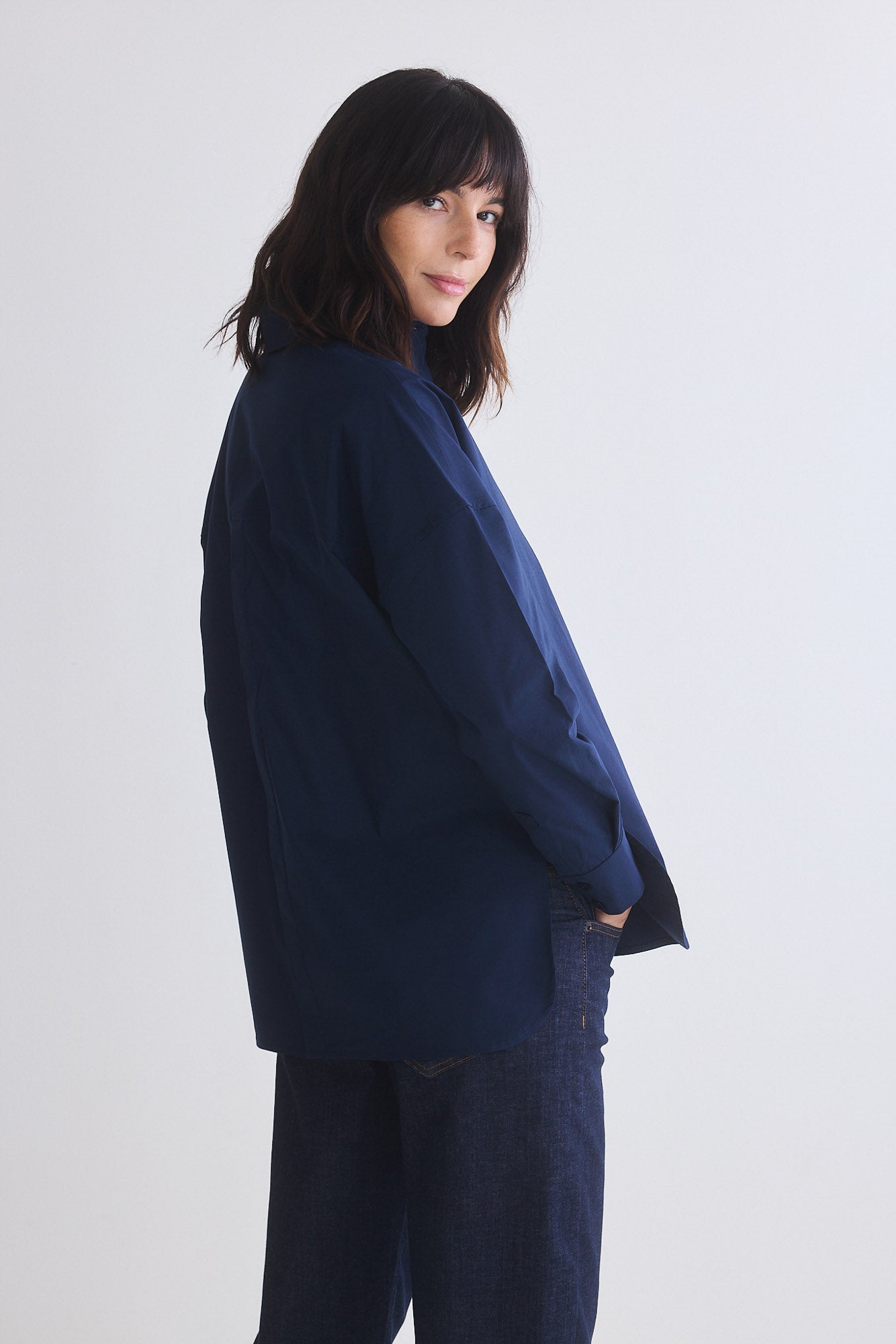Refine Oversized Tunic With Buttons