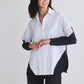 Colorblock Refine Oversized Tunic