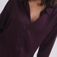 Shift Your Gaze Silk Button Down Blouse