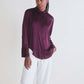 Shift Your Gaze Silk Button Down Blouse