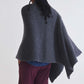 The Ribbed Knit Poncho