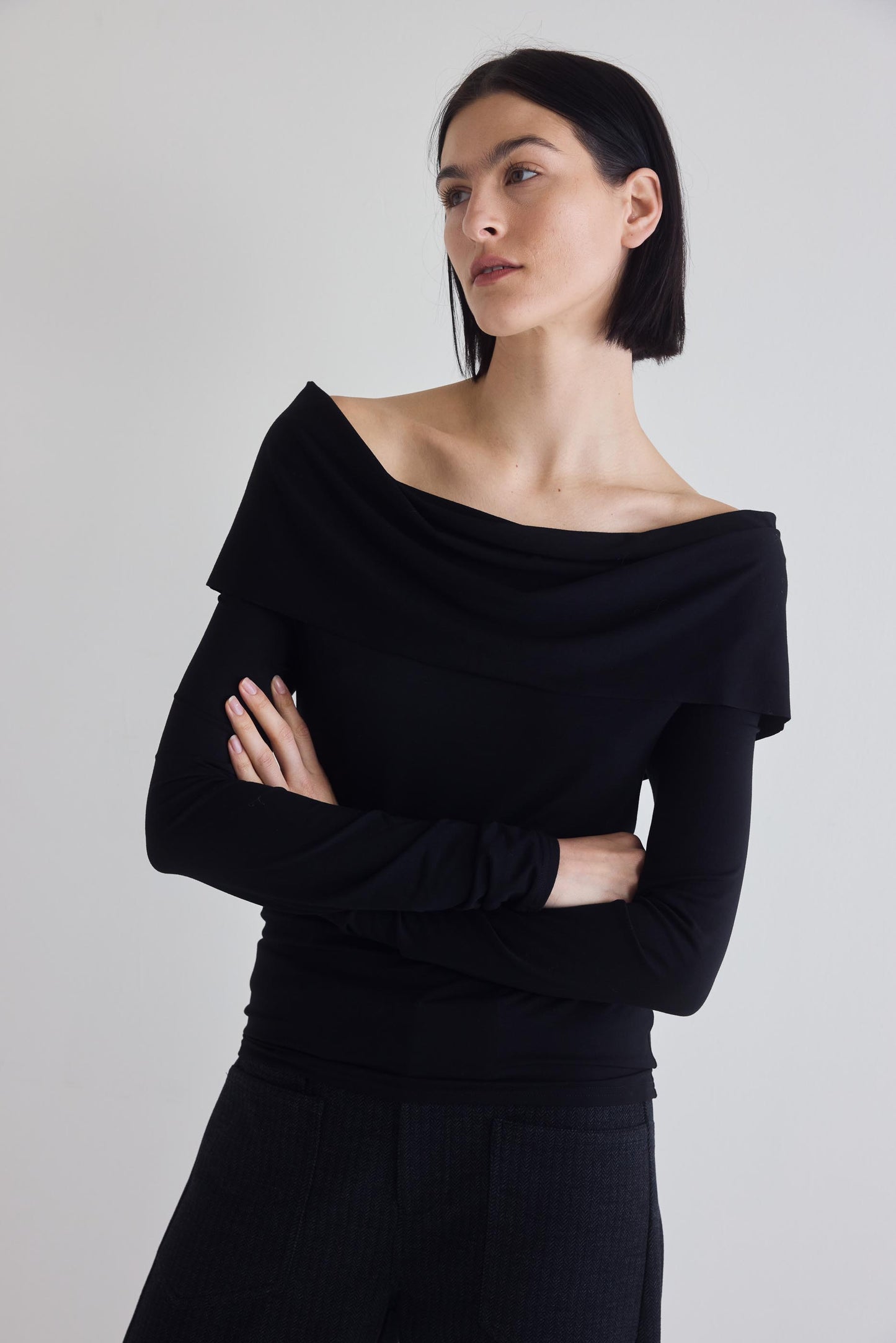 Iconic Off The Shoulder Long Sleeve Top
