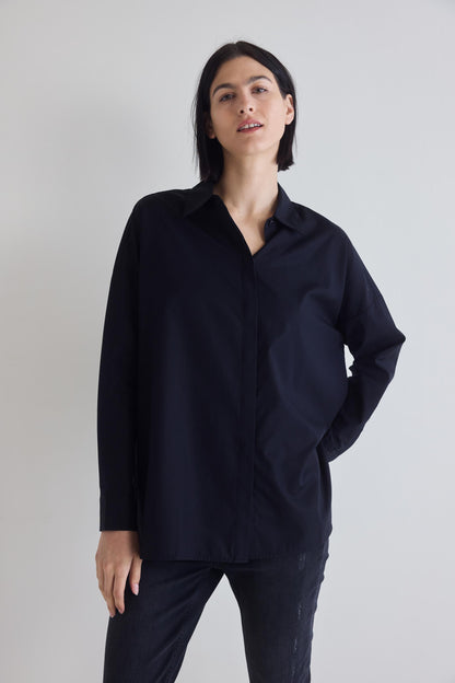 Non-Iron Refine Oversized Tunic