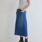 The 90's Denim Midi Skirt