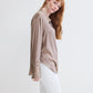 Shift Your Gaze Silk Button Down Blouse