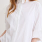 Oversized Poplin Cropped Blouse