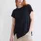 Inner Glow Asymmetric Short Sleeve Top