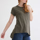 Bliss Asymmetric Pima Cotton Tee