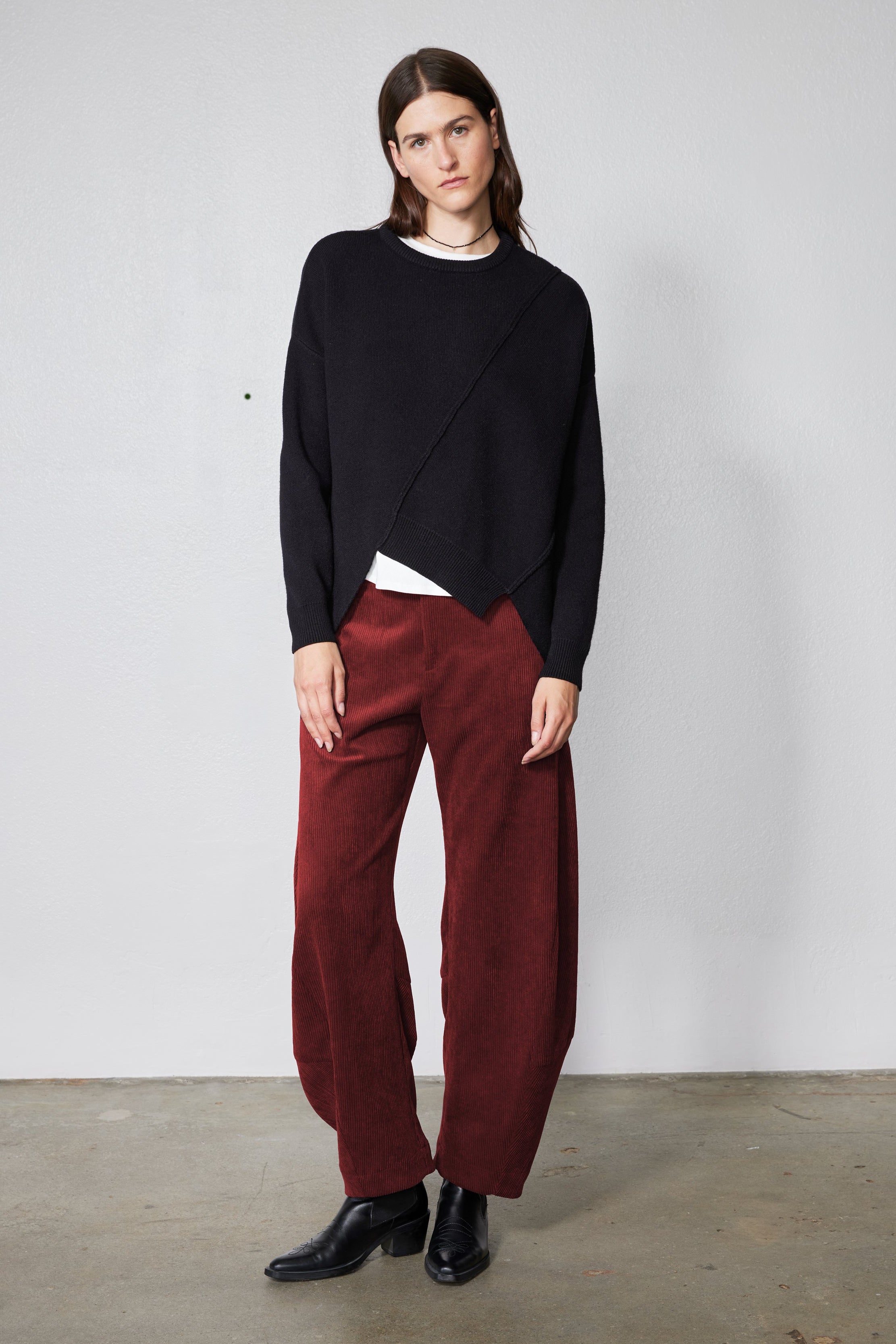 The Uptown Loose Barrel Corduroy Pants