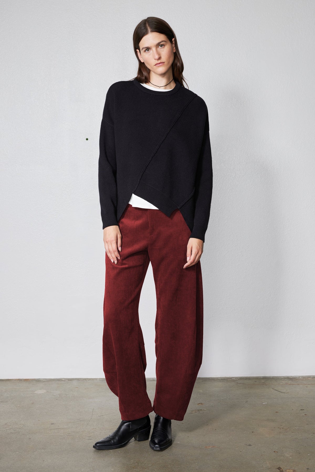 The Uptown Loose Barrel Corduroy Pants