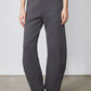 Storm gray work scuba pants with relaxed wide-leg fit and smooth pull-on waistband