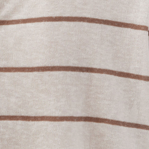 Marshmallow Walnut Stripe
