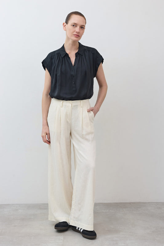 The Wide Leg Linen Trousers