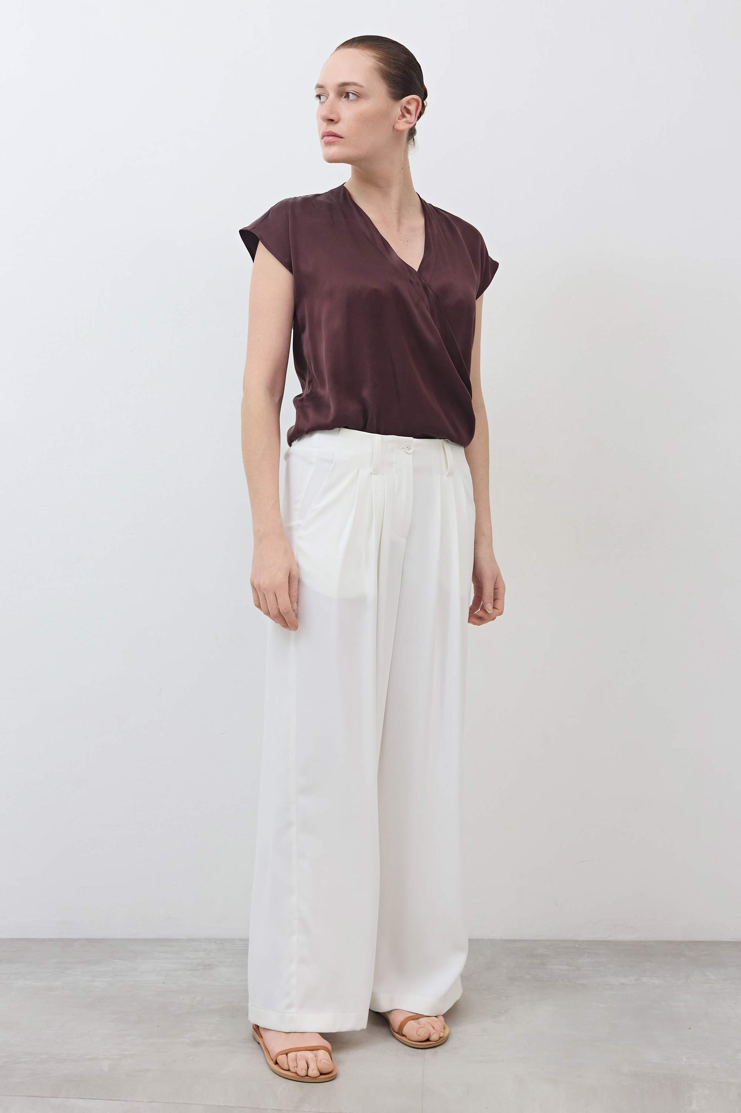 The Wrap Washable Silk Top