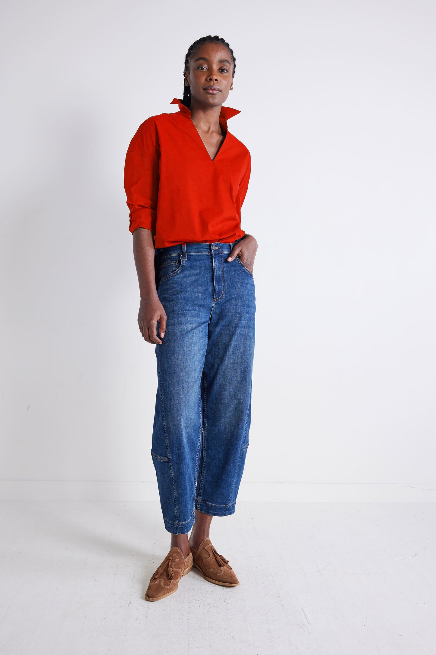 The Popover Poplin Blouse