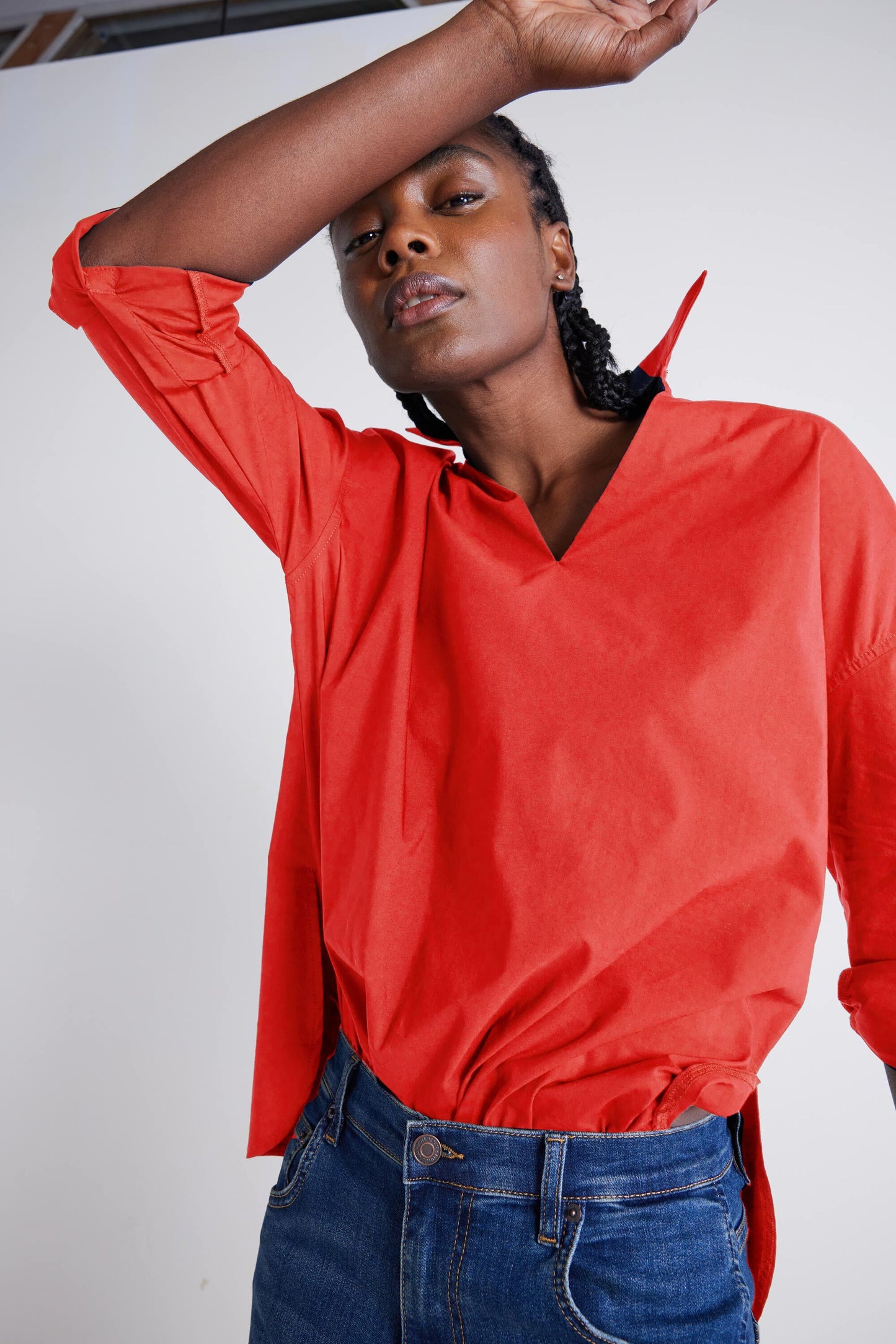 The Popover Poplin Blouse