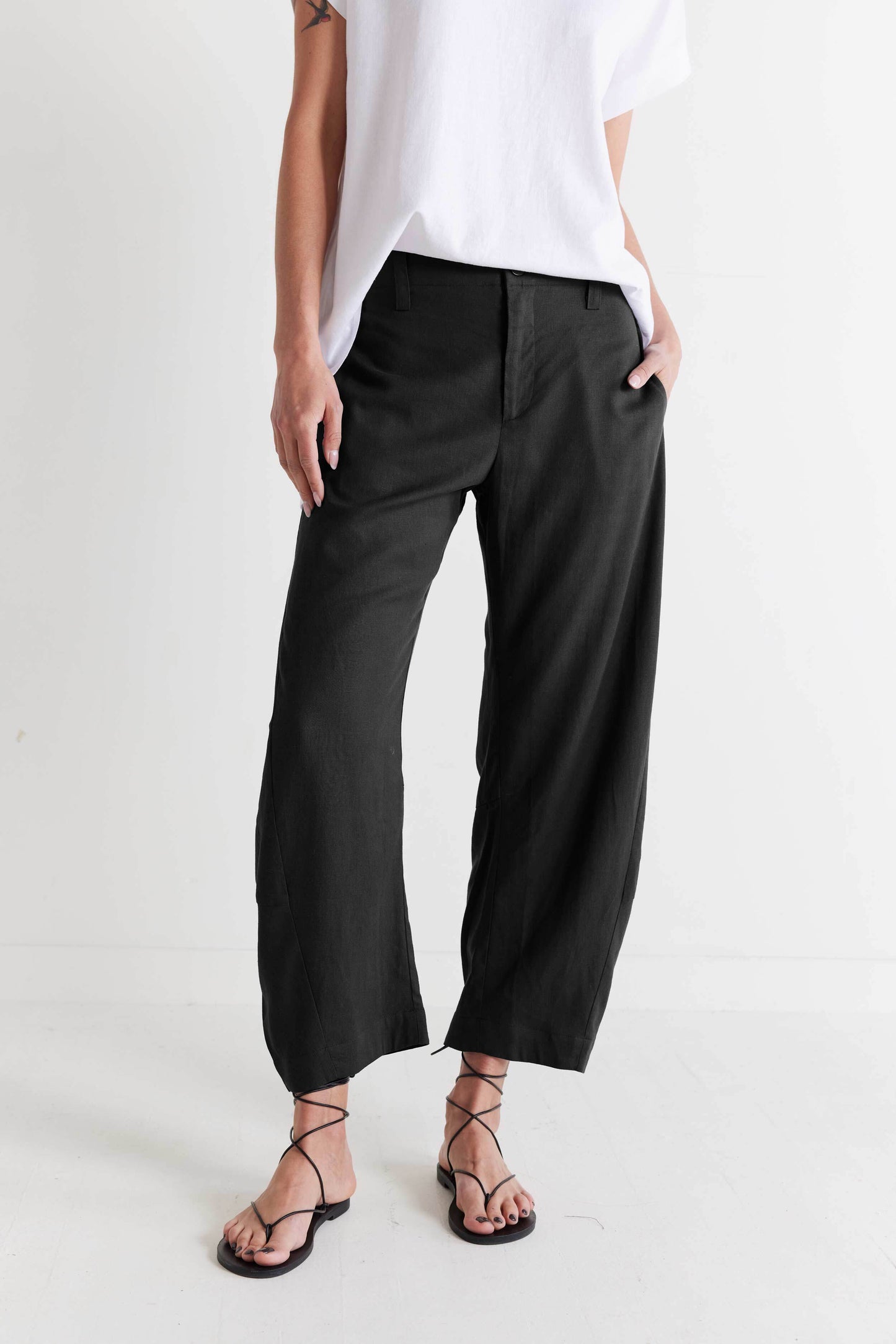 The Uptown Loose Linen Pants