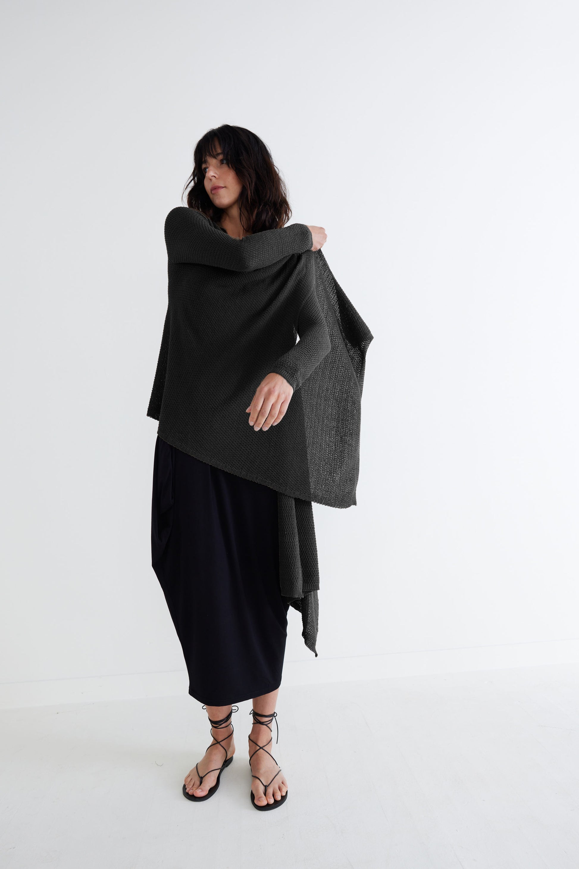 Haven Wrap Knit Cardigan | Black Ruti Haven Wrap Knit Cardigan | Black Ruti