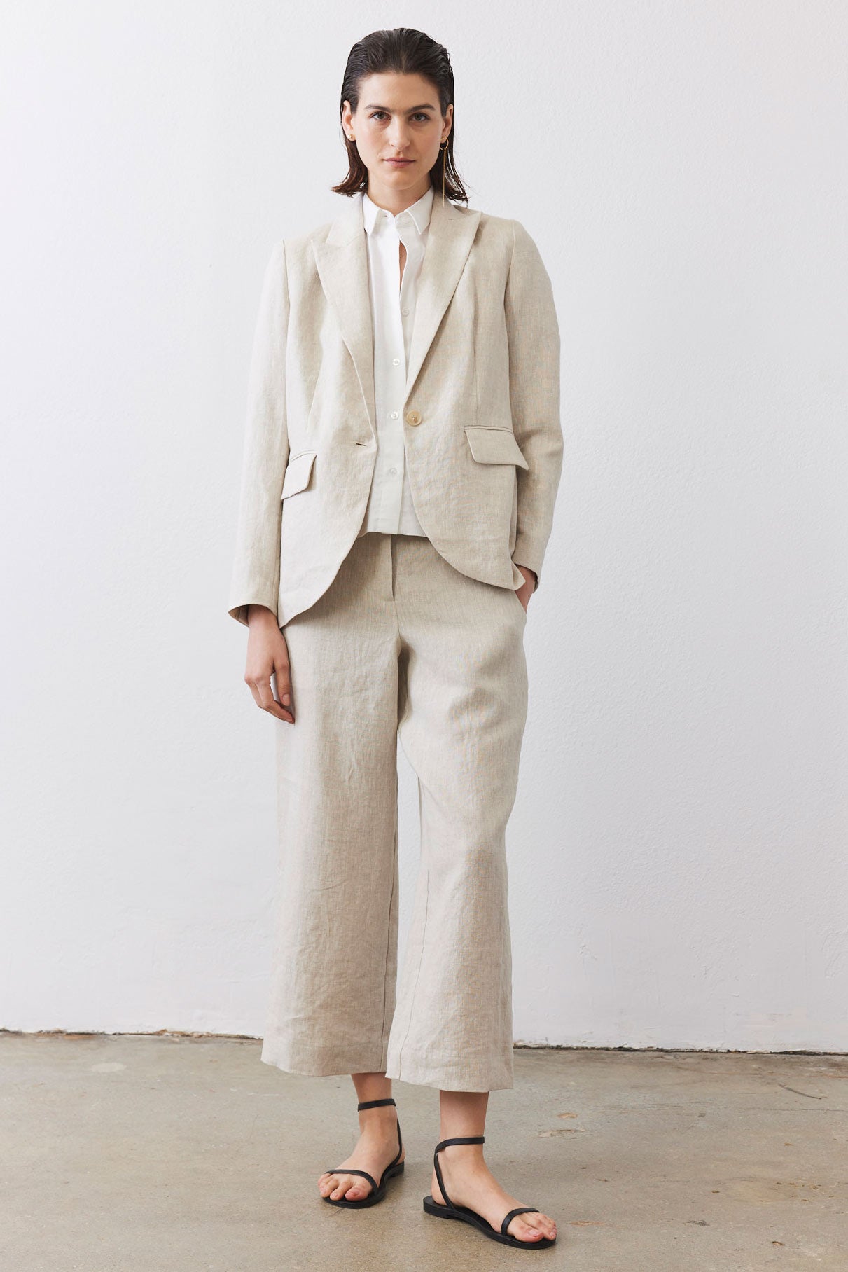 Linen A-Line Pants