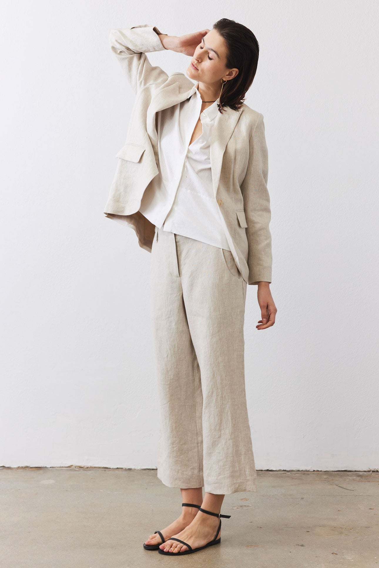 Linen A-Line Pants