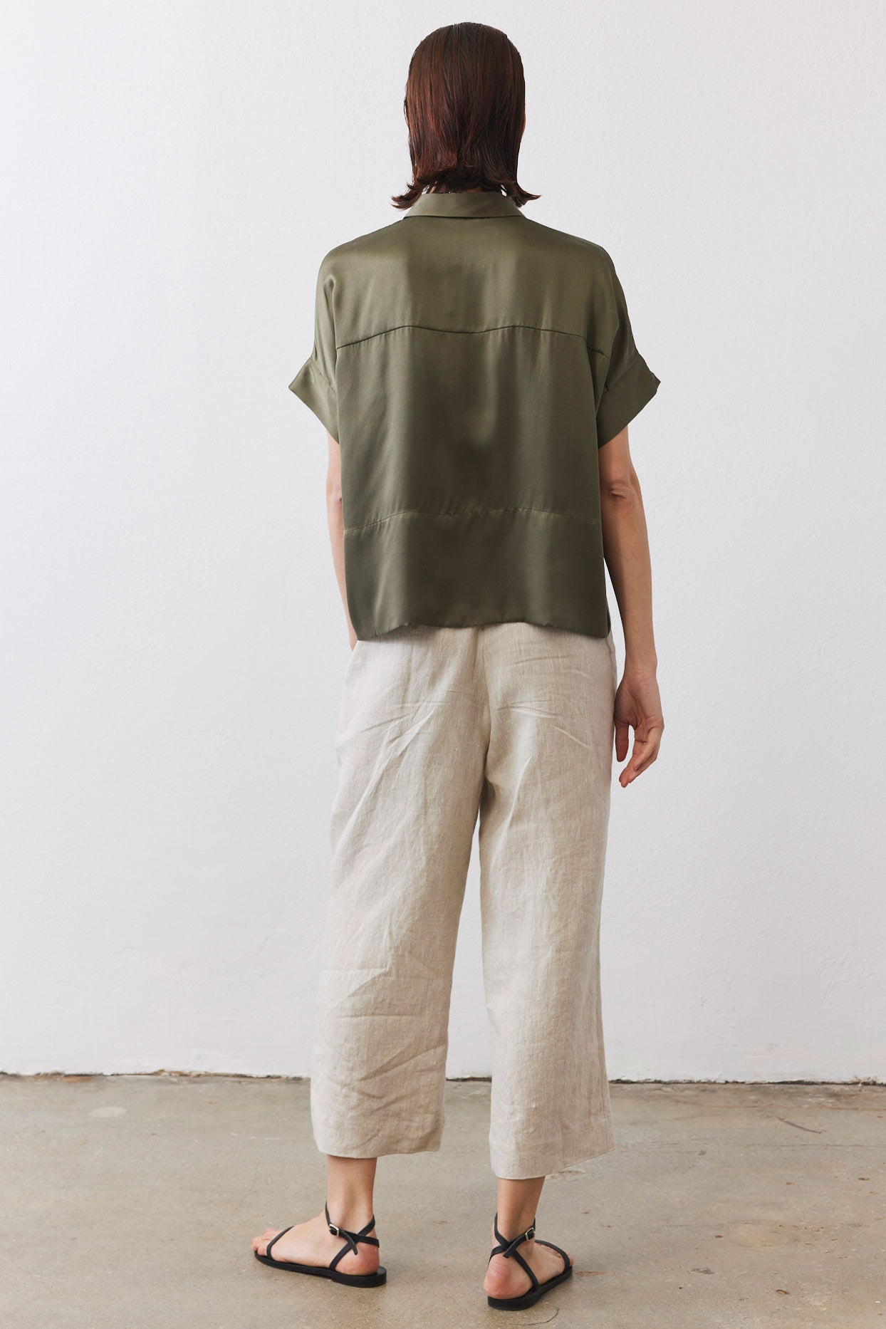 Linen A-Line Pants