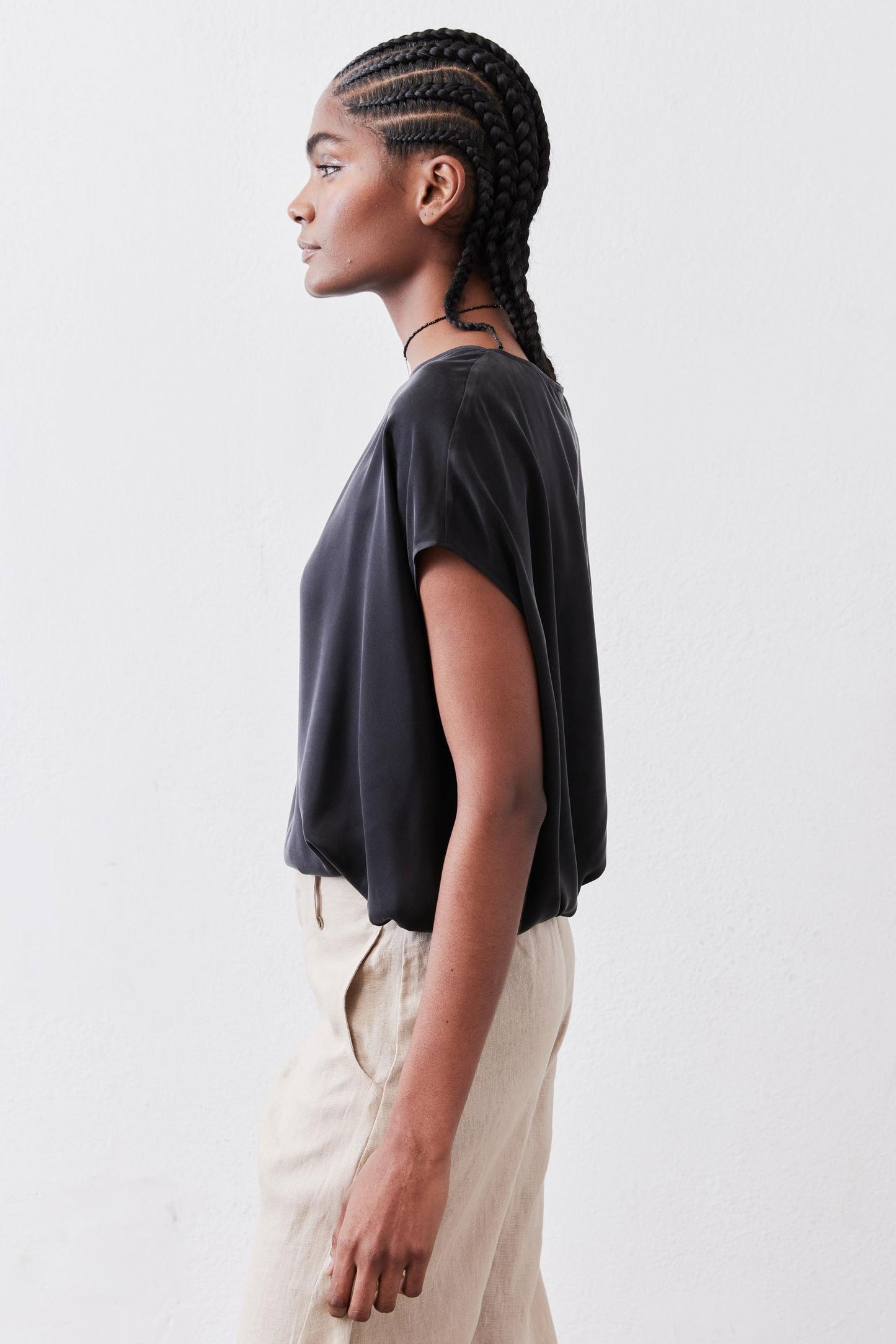 Almost A Tee Silk Blouse
