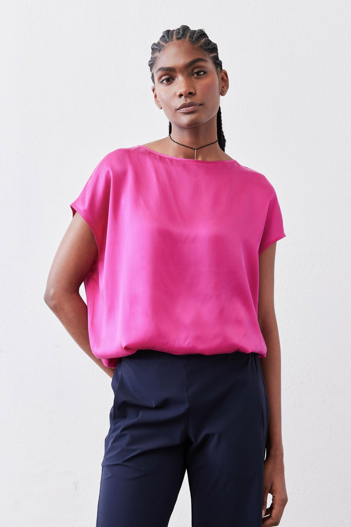 Almost A Tee Silk Blouse