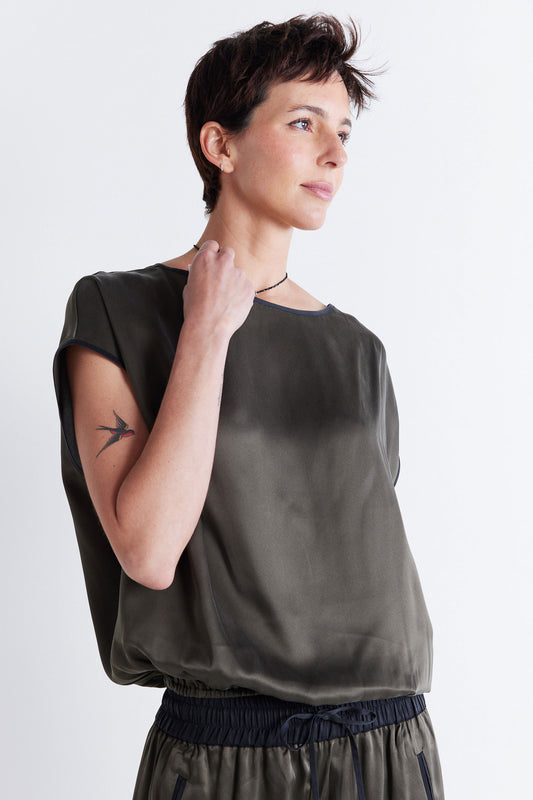 Almost a Tee Silk Blouse