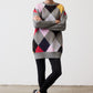 Argyle Crewneck Sweater Dress