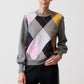 Argyle Trademark Bell Sleeve Sweater