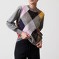 Argyle Trademark Bell Sleeve Sweater