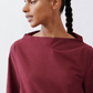 Asymmetric Popover Poplin Blouse