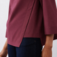 Asymmetric Popover Poplin Blouse