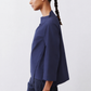 Asymmetric Popover Poplin Blouse