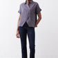 Asymmetric Button Short Sleeve Blouse