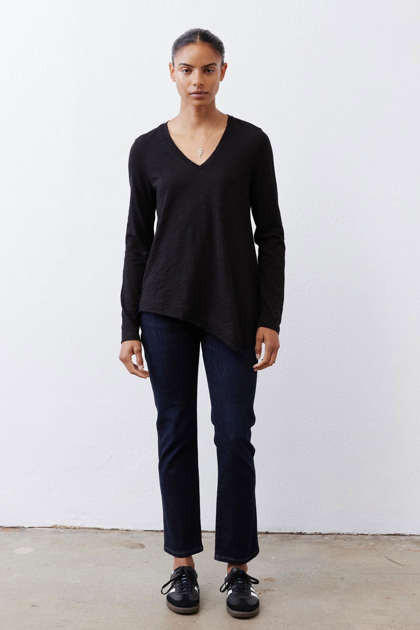 Asymmetric Long Sleeve Tunic