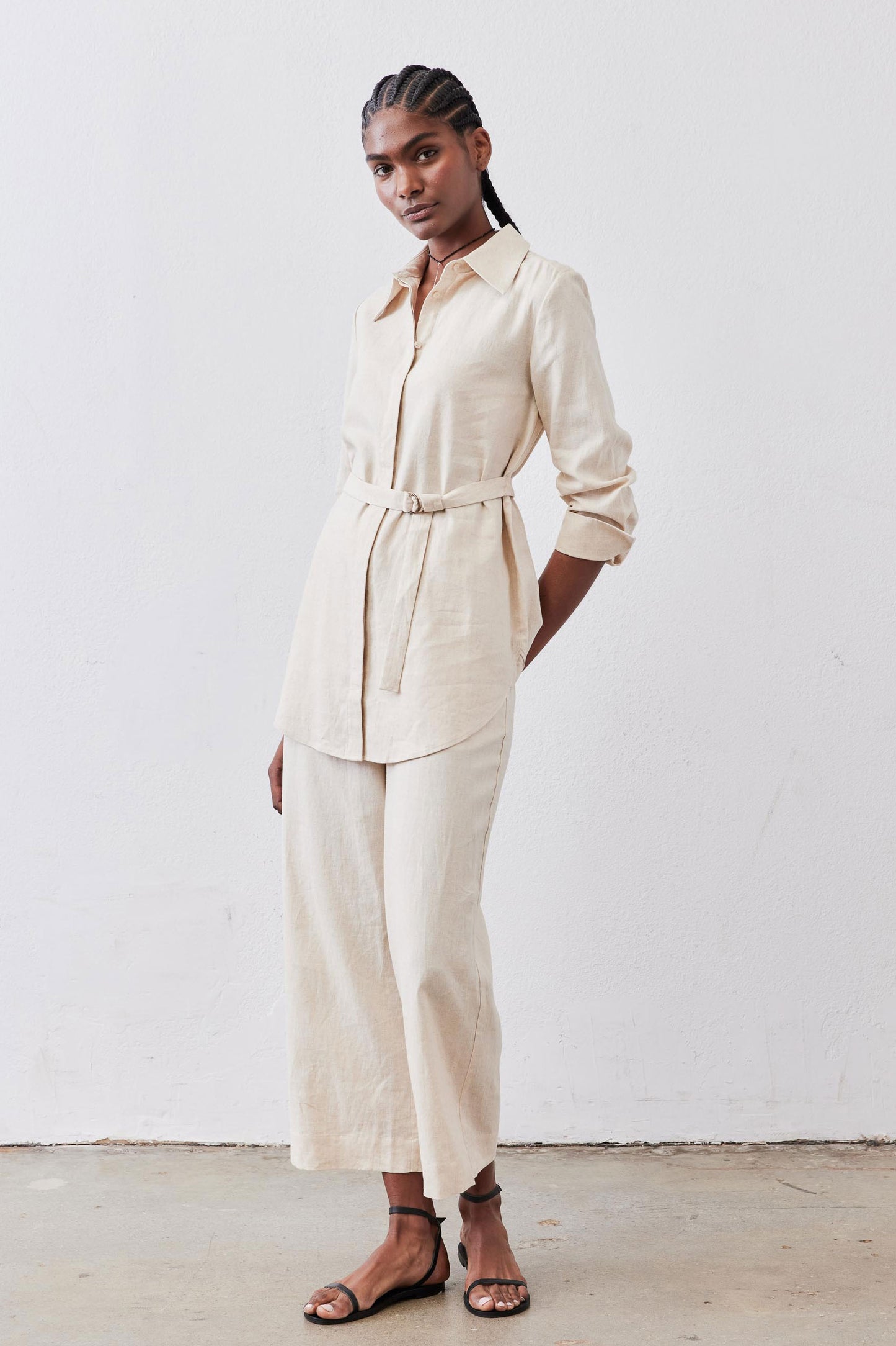 The Belted Linen Tunic