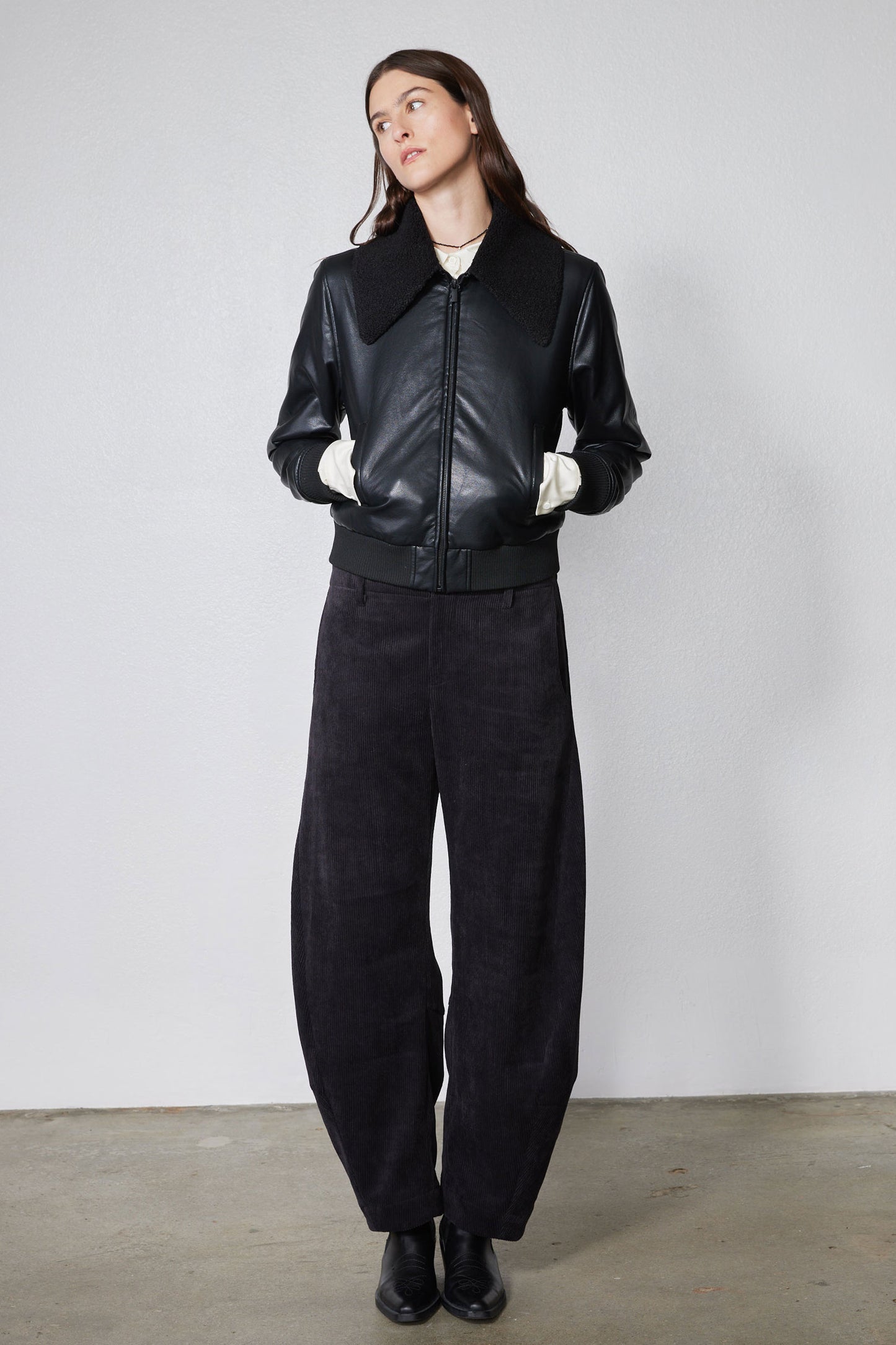 The Uptown Loose Barrel Corduroy Pants