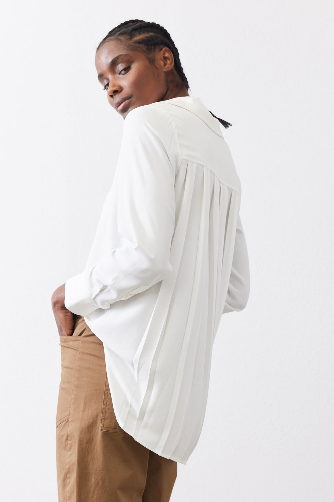 The Box Pleat Blouse