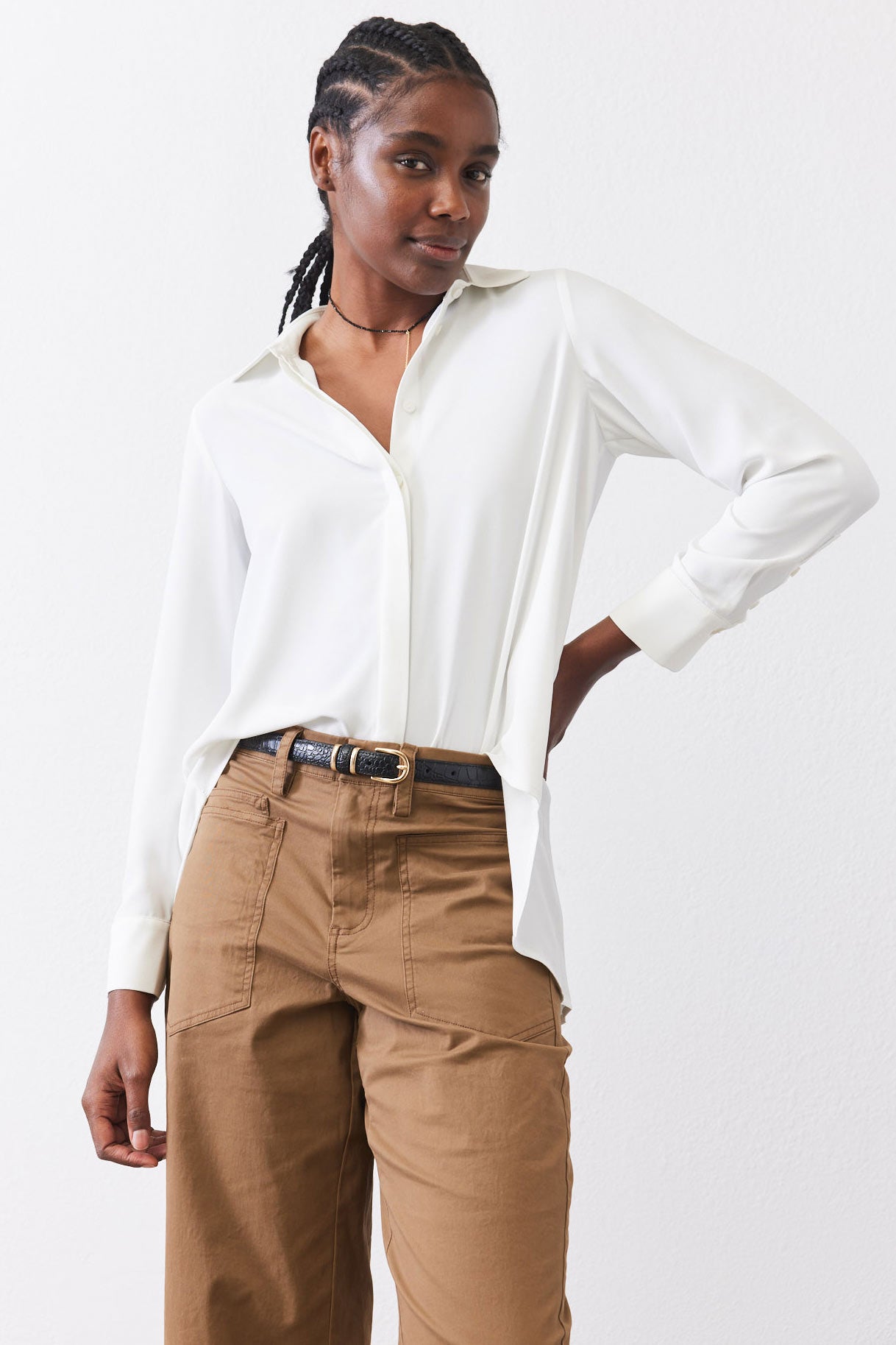 The Box Pleat Blouse