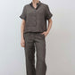 Boxy Linen Cropped Blouse