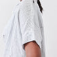 Boxy Linen Cropped Blouse