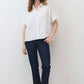Boxy Seersucker Cropped Blouse